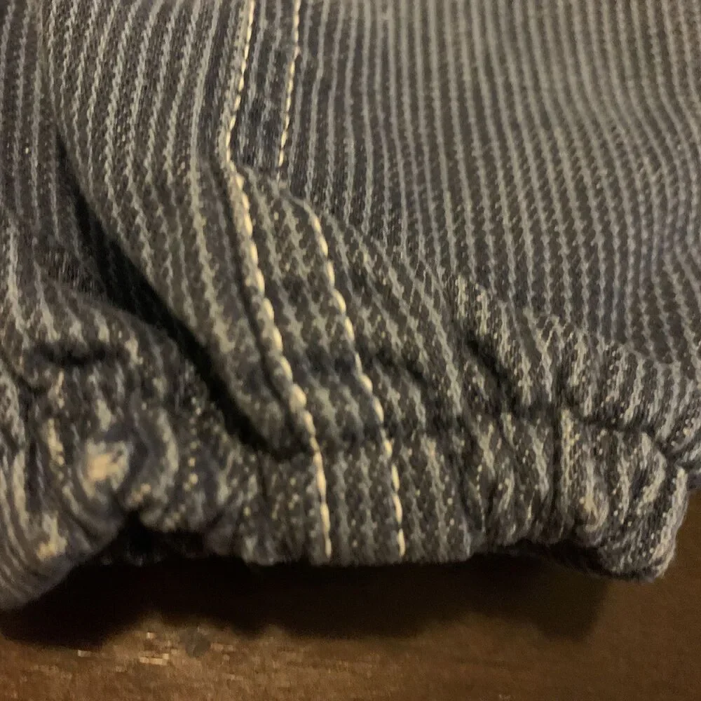 CARTERS infant Vintage Denim Jean Overalls Bib Made USA Size 9 Months